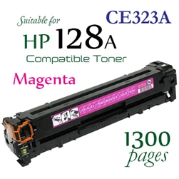 HP128A Magenta (CE323A, Compatible), LaserJet Pro CM1415fn, CM1415nw, CP1521n, CP1522n, CP1523n, CP1525n, CP1525nw, CP1526nw, CP1527nw, CP1528nw