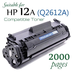 HP12A (Q2612A, Compatible), LaserJet 1010, 1012, 1015, 1018, 1020, 1020plus, 1022nw, 1022nxi, 3015, 3020, 3030, 3050, 3050z, 3052, 3055, M1005, M1319f