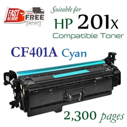 HP201X Cyan (CF401X, Compatible), LaserJet Pro M252dw, M252n, M274n, M277dw, M277n