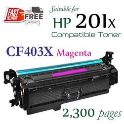 HP201X Magenta (CF403X, Compatible), LaserJet Pro M252dw, M252n, M274n, M277dw, M277n