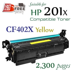 HP201X Yellow (CF402X, Compatible), LaserJet Pro M252dw, M252n, M274n, M277dw, M277n