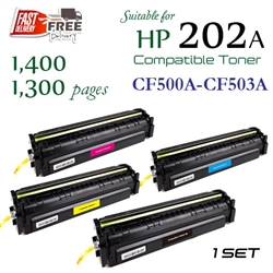 202A Set of 4 (CF500A-CF503A, Compatible)