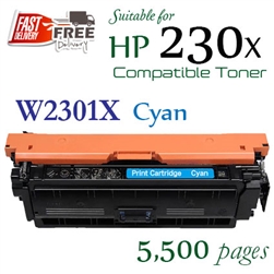 HP230X Cyan (W2301X, Compatible), Colour LaserJet Pro 4201, 4203dn/dw/cdn/dne/dwe, 4301, 4303dw/fdn/fdw/dwe/fdne/fdwe