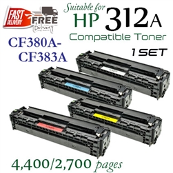 312A Set of 4 (CF380X-CF383A, Compatible)