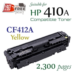 410A Yellow (CF412A, Compatible), LaserJet Pro M452dn, M452dw, M452nw, M377dw, M477fdw, M477fnw