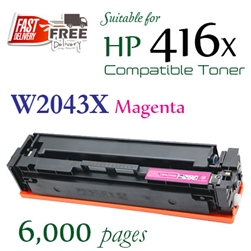 HP416X Magenta (W2043X, Compatible), Color LaserJet Pro M454dn, M454dw, M454nw, M459dw, M459fdw, M459fnw, M479dw, M479fdw, M479fnw