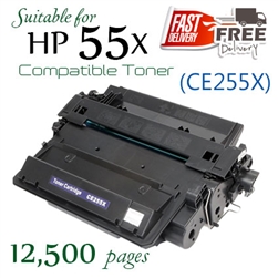 HP55X (CE255X, Compatible), LaserJet Flow Pro Enterprise 500 P3015d, P3010, P3015d, P3015dn, P3015n, P3015x, M521dn, M521dw, M521dx, M521dz, M525c, M525dn, M525f