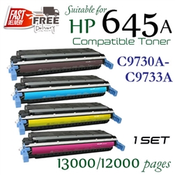 645A Set of 4 (C9730-C9733A, Compatible)