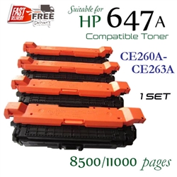 647A Set of 4 (CE260A - CE263A, Compatible)