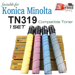 TN319 Set (A11G191, A11G291, A11G391, A11G491, Compatible), Konica Minolta Bizhub C360