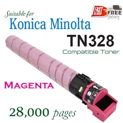 TN328 Magenta (Compatible), AAV8390, Konica Minolta Bizhub  C250i, C300i, C360i