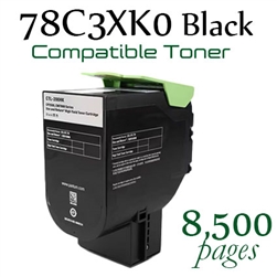 78C3XK0 Black (Compatible), CS421dn, CS521dn, CS622de, CX421adn, CX522ade, CX622ade