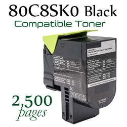 80C8SK0 Black (Compatible), CX310dn, CX310n, CX410de, CX410dte, CX410e, CX510de, CX510dhe, CX510the