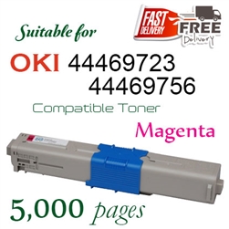 OKI 44469723 Magenta (Compatible Toner), C310dn, C312dn, C330, C331dn, C510dn, C511dn, C530, C531dn, MC351, MC352, MC361, MC362dn, MC561, MC562dn