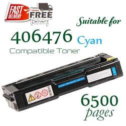 Ricoh 406476 Cyan (Compatible), Ricoh Aficio  SPC231N, SPC231SF, SPC232DN, SPC232SF, SPC242DN, SPC242SF, SPC310, SPC310A, SPC311N, SPC312DN, SPC320DN