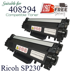 Ricoh 408294 Pack of 2 (Compatible), Ricoh Aficio  SP230DNw, SP230FNw, SP230SFNw