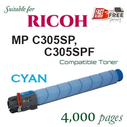 Ricoh 841607 Cyan (Compatible), Ricoh Aficio  MPC305SPF