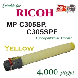 Ricoh 841609 Yellow (Compatible), Ricoh Aficio  MPC305SPF