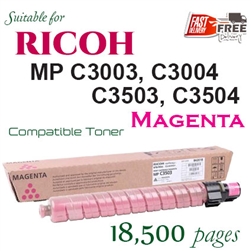 Ricoh 841831 Magenta (Compatible), Ricoh Aficio MPC3003, MPC3004, MPC3503, MPC3504