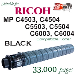 Ricoh 841865 Black (Compatible), Ricoh Aficio MPC4503, MPC4504, MPC5503, MPC5504, MPC6003, MPC6004