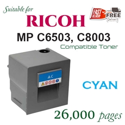 Ricoh 842195 Cyan (Compatible), Ricoh Aficio MPC6503, MPC8003