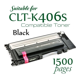 Samsung CLT-K406S Black (Compatible), CLX3305FN, CLX3305W, CLX3305FW, SLC460W, SLC460FW, SLC410W, CLP, 360,362, 363,364,365,366,367,368