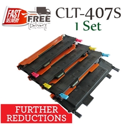 Samsung CLT-407S Set (Compatible), CLP-320, CLP-320N, CLP-325, CLP-325W, CLX-3180, CLX-3185, CLX-3185N, CLX-3185FN, CLX-3185FW