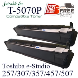 Toshiba T-5070P (Pack of 2, Compatible), e-Studio eStudio 257, 307, 357, 457, 507