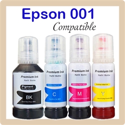 Epson 001 Set (Compatible Ink), Epson L-Series L405, L4150, L4160, L6160, L6170, L6190, L6260, L6270, L6290, L14150, L4260