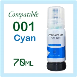 Epson 001 Cyan (C13T03Y200, Compatible Ink), Epson L-Series L405, L4150, L4160, L6160, L6170, L6190, L6260, L6270, L6290, L14150, L4260