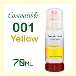 Epson 001 Yellow (C13T03Y400, Compatible Ink), Epson L-Series L405, L4150, L4160, L6160, L6170, L6190, L6260, L6270, L6290, L14150, L4260