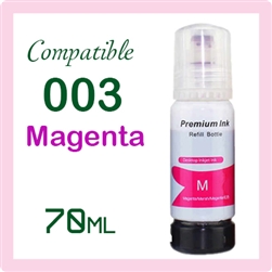 Epson 003 Magenta (C13T00V300, Compatible Ink), Epson L-Series L1110, L1210, L1250, L3110, L3116, L3150, L3156, L3210, L3250, L5190, L5290