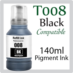 Epson 008 Black (C13T06G100, Compatible Ink), Epson L-Series L15150, L15160, L15180, L6460, L6490, L6550, L6580, M15140, M15180