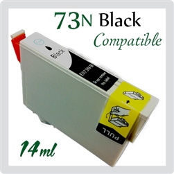 Epson 73N Black (Compatible), Epson Stylus Office T10, T20E, T40W, TX100, TX200, TX210, TX213, TX220, TX400, TX410, TX550W, TX600FW, C79, C90, C110, CX3900, CX4900, CX5500, CX5900, CX6900F, CX7300, CX8300, CX9300F, T30, TX300F, TX510FN, TX600FW, TX610FW