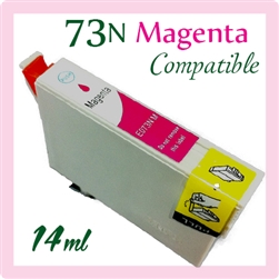 Epson 73N Magenta (Compatible), Epson Stylus T10, T20E, T40W, TX100, TX200, TX210, TX213, TX220, TX400, TX410, TX550W, TX600FW, C79, C90, C110, CX3900, CX4900, CX5500, CX5900, CX6900F, CX7300, CX8300, CX9300F, T30, TX300F, TX510FN, TX600FW, TX610FW