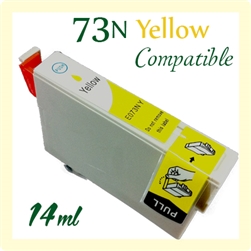 Epson 73N Yellow (Compatible), Epson Stylus Office T10, T20E, T40W, TX100, TX200, TX210, TX213, TX220, TX400, TX410, TX550W, TX600FW, C79, C90, C110, CX3900, CX4900, CX5500, CX5900, CX6900F, CX7300, CX8300, CX9300F, T30, TX300F, TX510FN, TX600FW, TX610FW