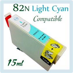 Epson 82N Light Cyan (Compatible), Epson Stylus Photo T50, T59, TX650, TX700W, TX710W, TX720WD, TX800W, TX810W, R270, R290, R295, R390, RX590, RX610, RX690