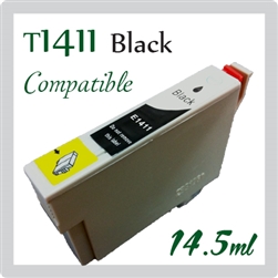 Epson T141 Black (C13T141190, Compatible), Epson ME 32, 320, 330, 340, ME OFFICE 82WD, 535, 560W, 620F, 900WD, 960FWD, WorkForce WF-3011, WF-3521, WF-7011, WF-7511