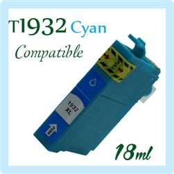 Epson T1932 Cyan (C13T193290, Compatible), Epson WorkForce WF-2631, WF-2651, WF-2661