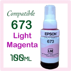 Epson 673 Light Magenta (C13T673600, Compatible Ink), L-Series L800, L805, L850, L1800