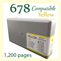 Epson T6784 Yellow (C13T678490, Compatible), C13T678190, C13T678290, C13T678390, C13T678490, WorkForce Pro WF-4011, WF-4091, WF-4511, WF-4521